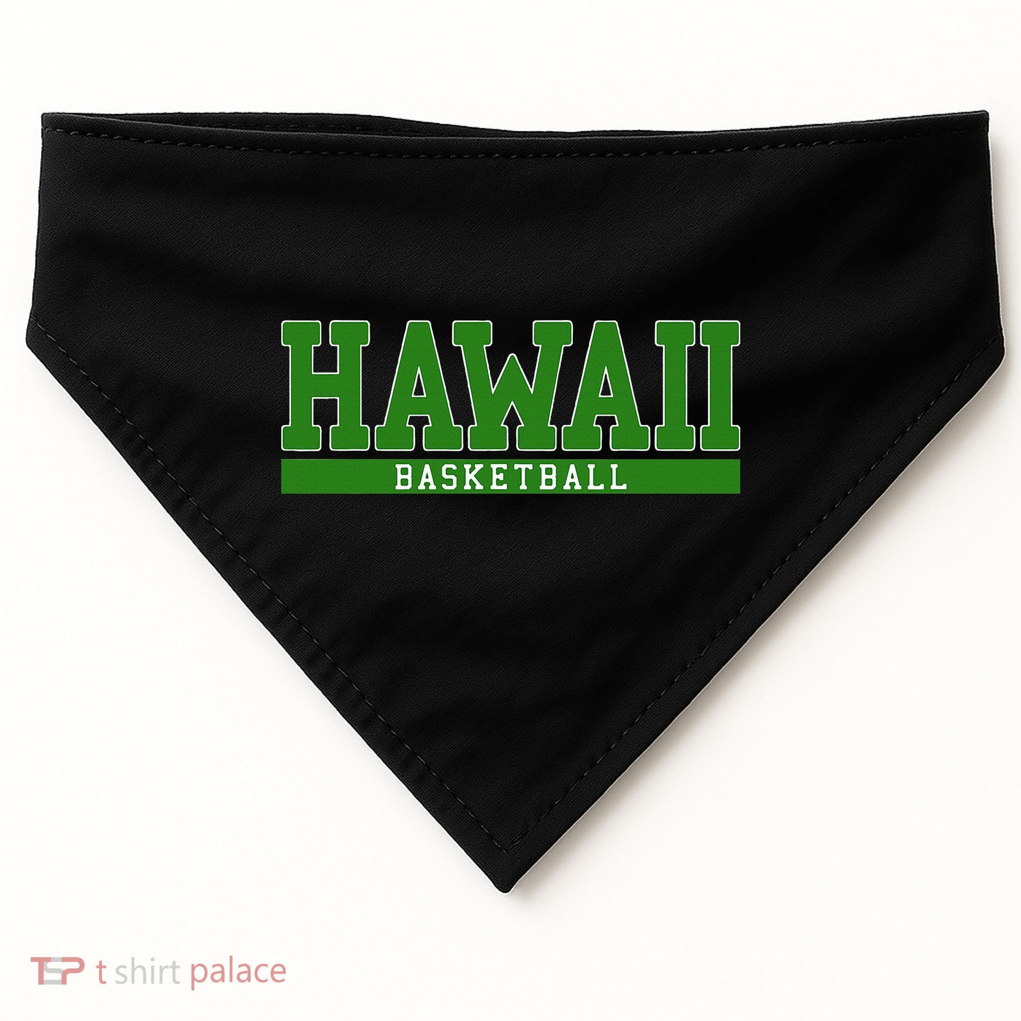 Hawaii Basketball USA-Made Doggie Bandana