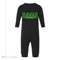 Hawaii Basketball Infant Fleece One Piece thumb 0