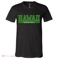 Hawaii Basketball V-Neck T-Shirt thumb 0