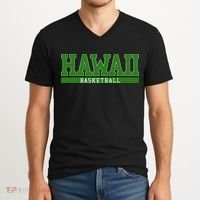 Hawaii Basketball V-Neck T-Shirt thumb 2