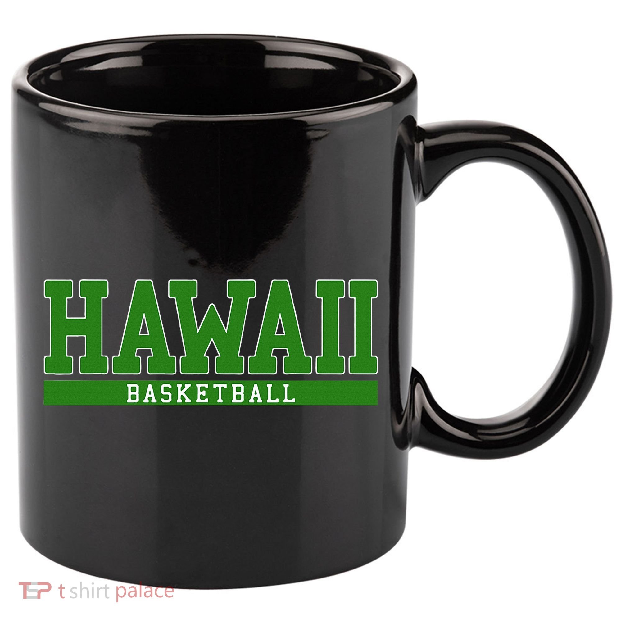 Hawaii Basketball 11oz C Handle Ceramic Mug