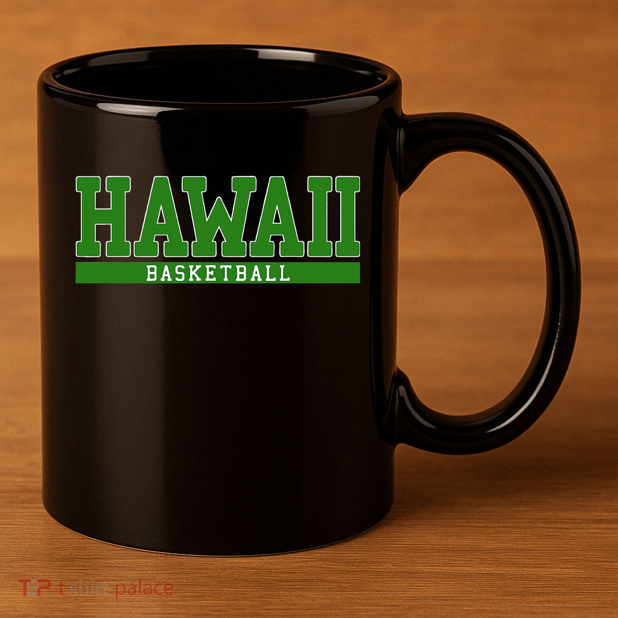Hawaii Basketball 11oz C Handle Ceramic Mug