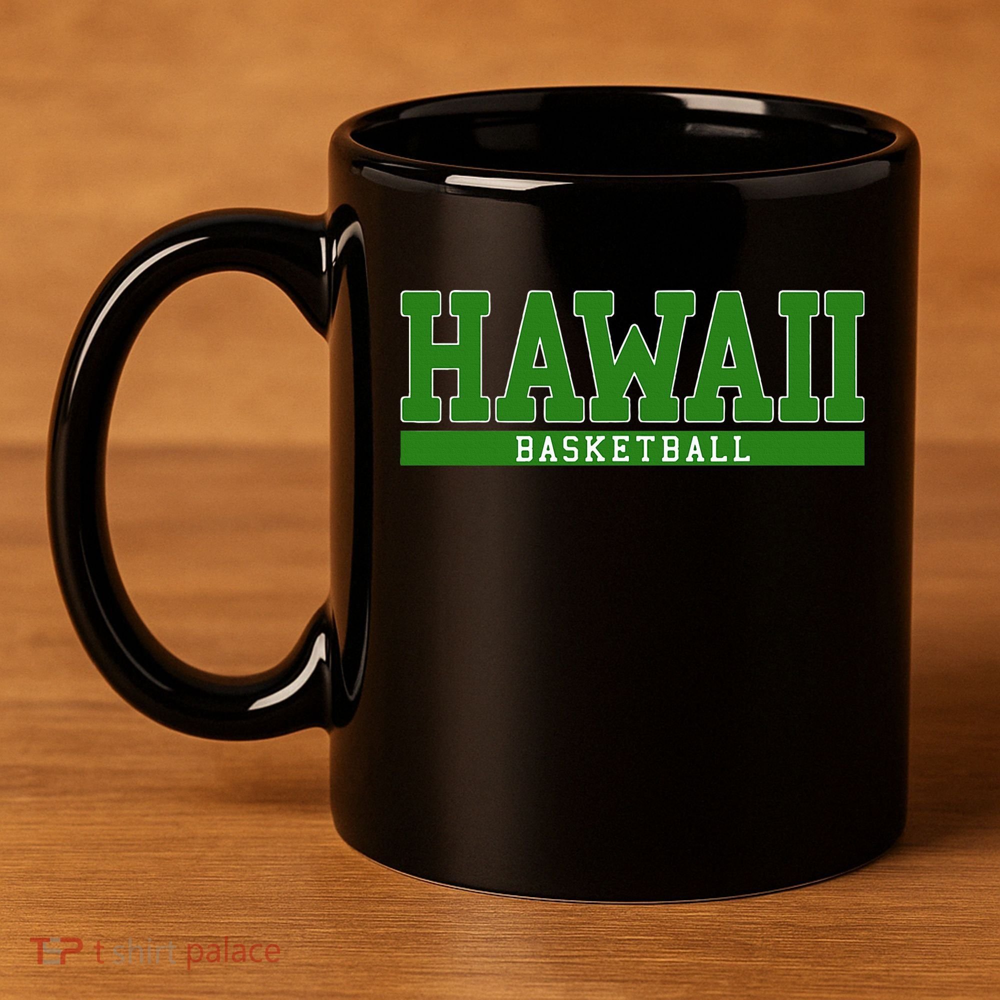 Hawaii Basketball 11oz C Handle Ceramic Mug