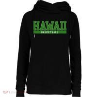 Hawaii Basketball Womens Funnel Neck Pullover Hood thumb 0