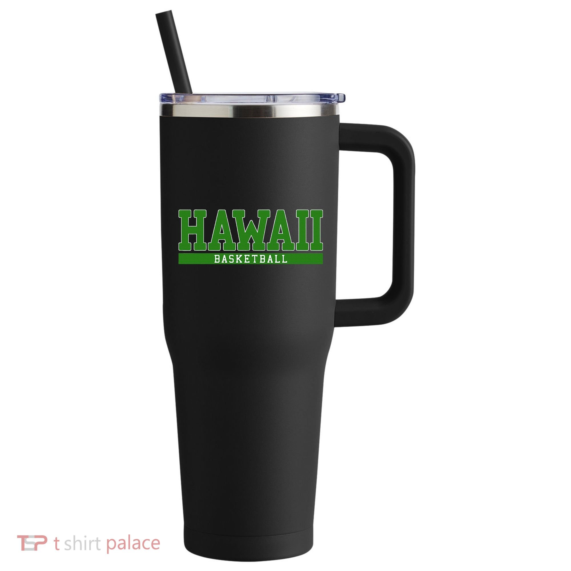 Hawaii Basketball 40oz Vacuum Insulated Stainless Steel Travel Tumbler