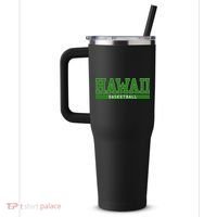 Hawaii Basketball 40oz Vacuum Insulated Stainless Steel Travel Tumbler thumb 2