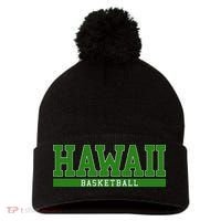 Hawaii Basketball Pom Pom 12in Knit Beanie thumb 0