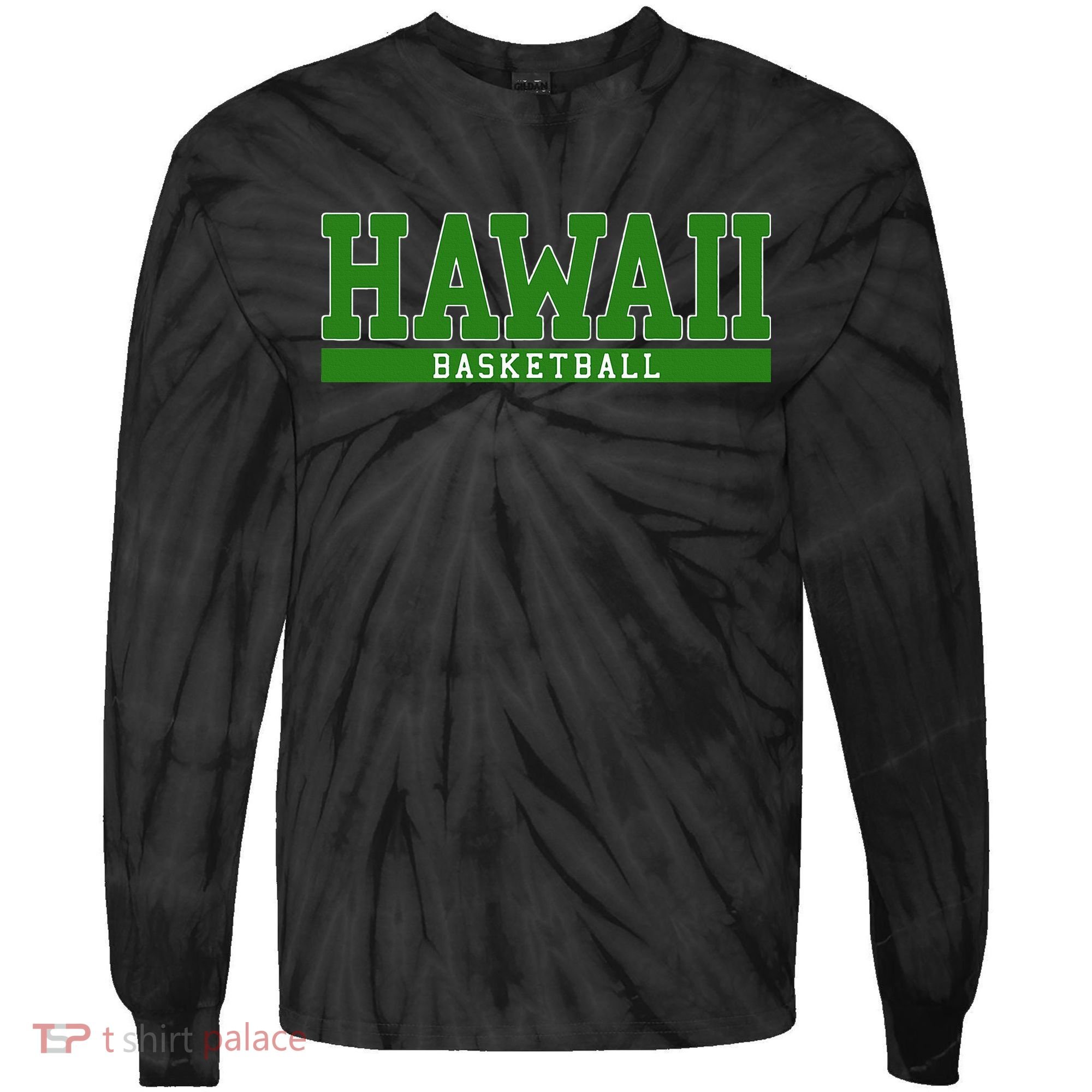 Hawaii Basketball Tie-Dye Long Sleeve Shirt