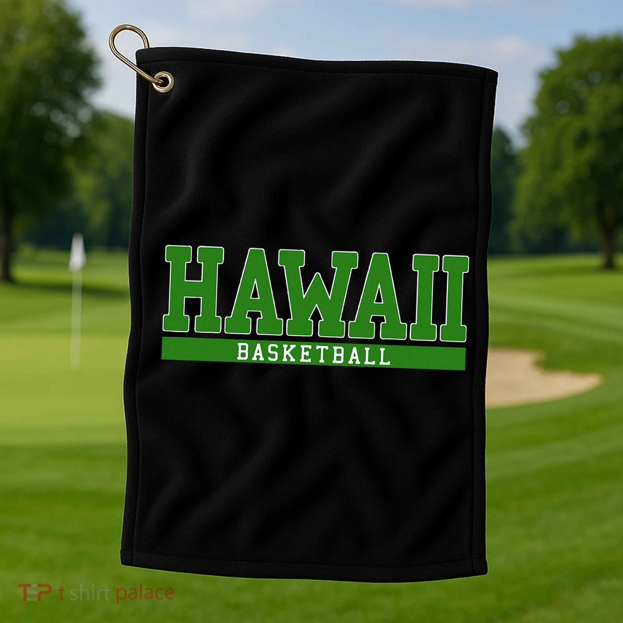 Hawaii Basketball Golf Towel