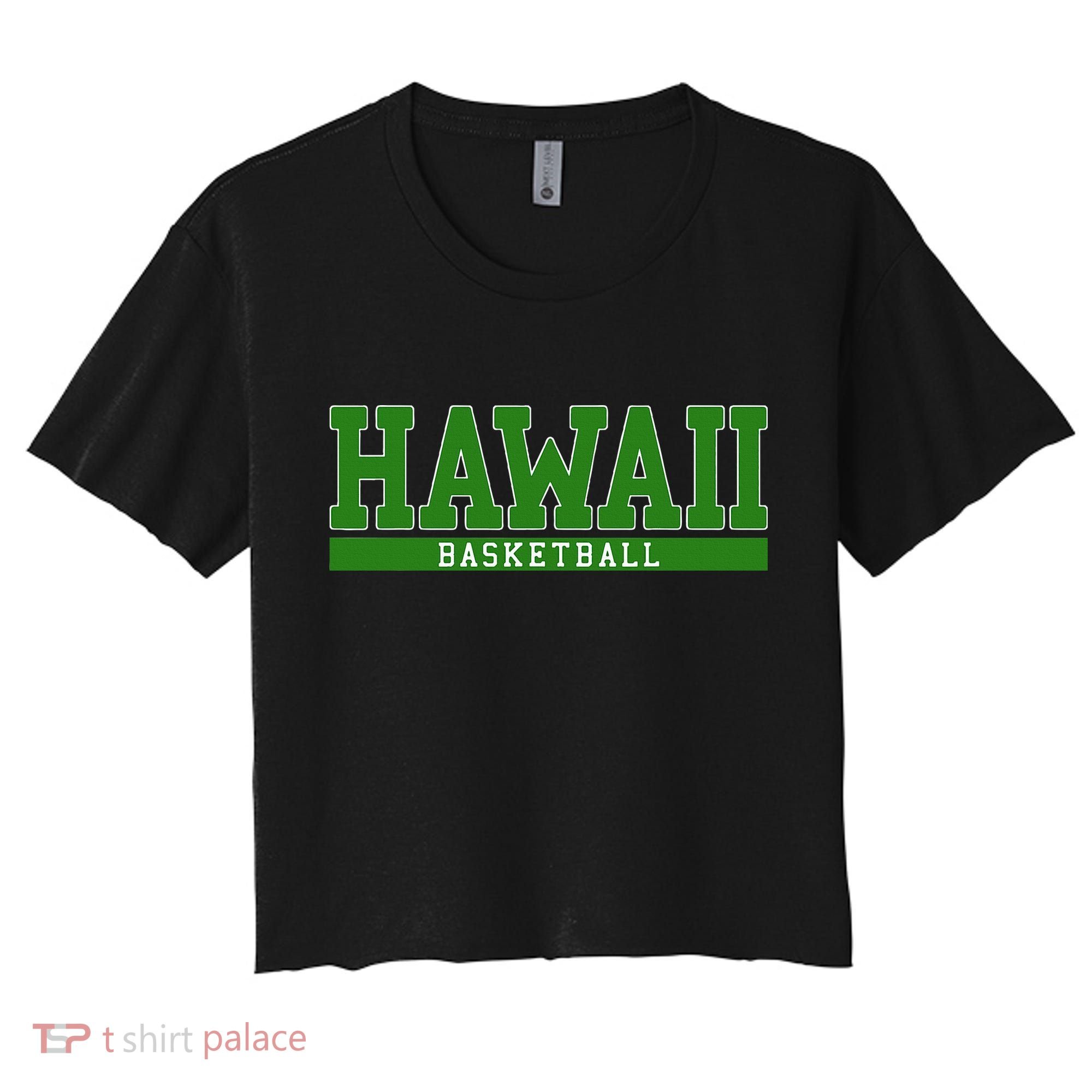 Hawaii Basketball Women's Crop Top Tee