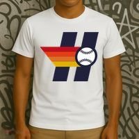 Houston Baseball H Retro Vintage T-Shirt thumb 3