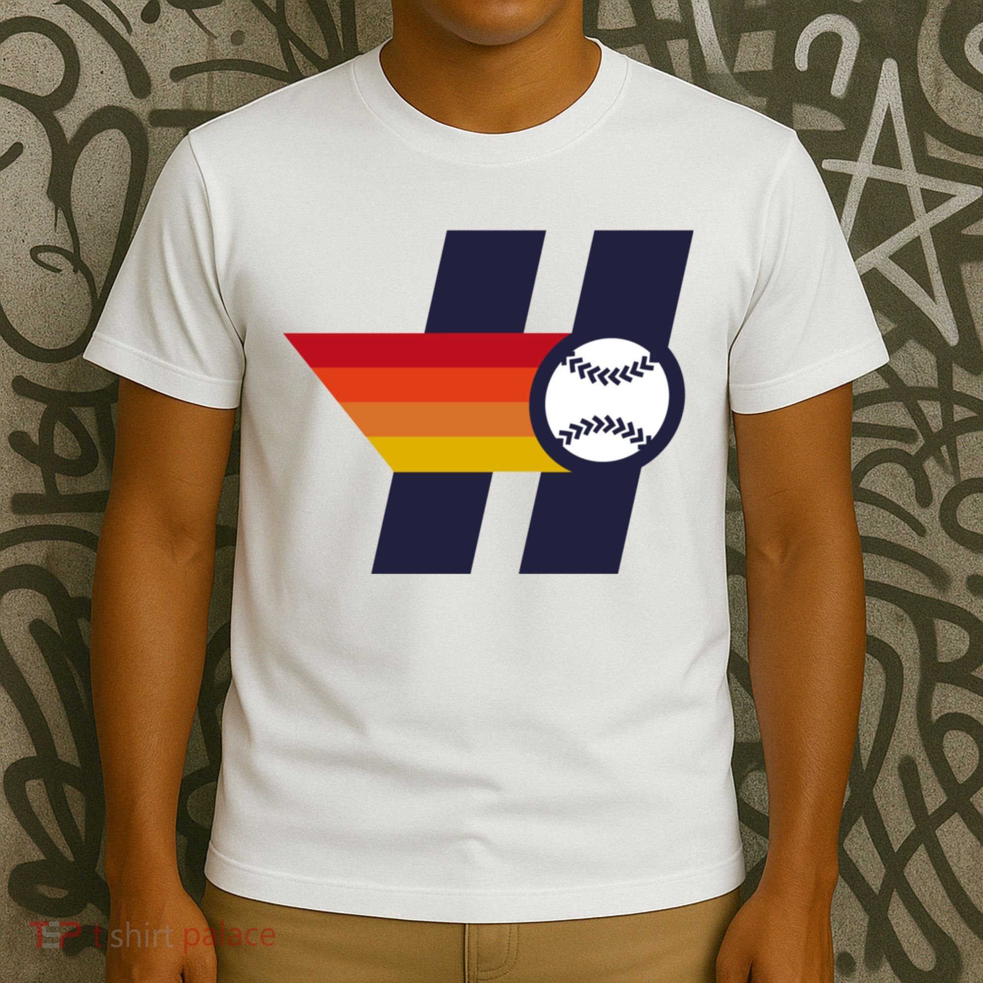 Houston Baseball H Retro Vintage T-Shirt