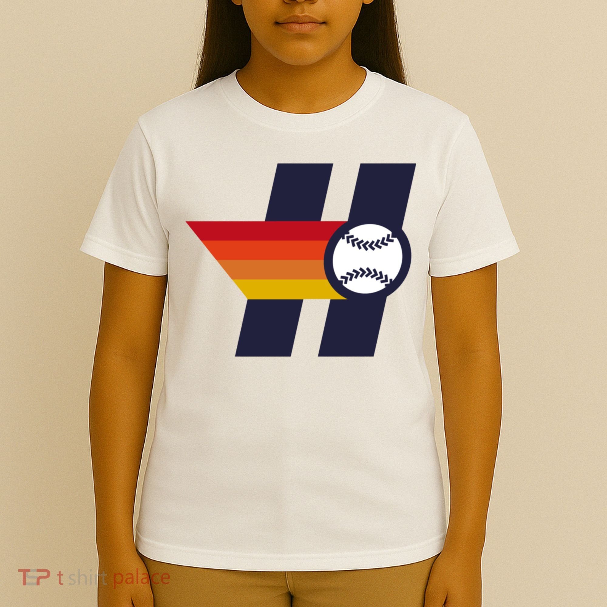 Houston Baseball H Retro Vintage T-Shirt
