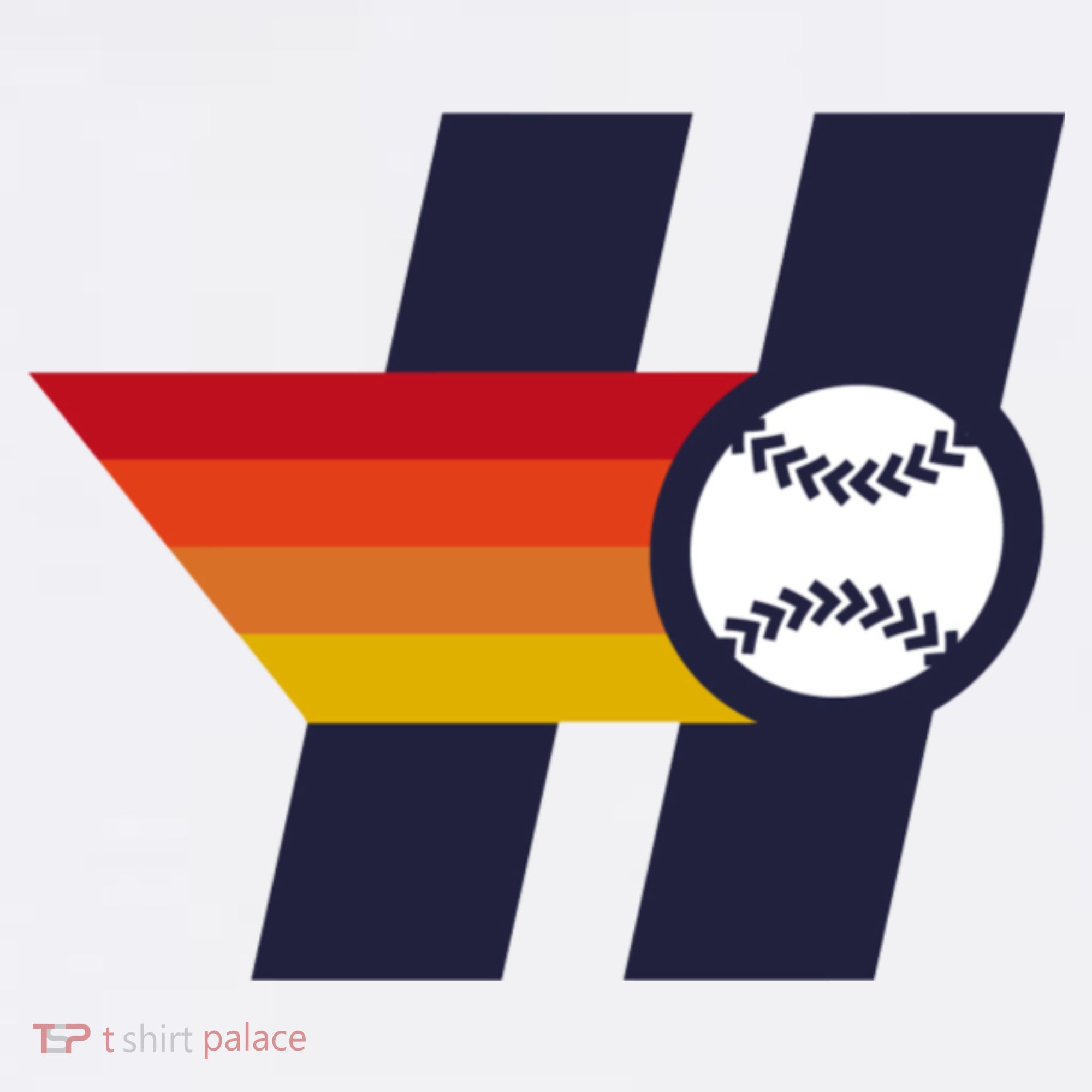 Houston Baseball H Retro Vintage T-Shirt