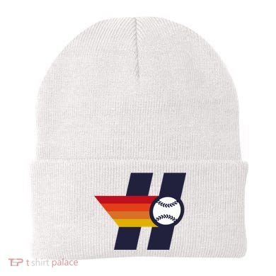 Houston Baseball H Retro Vintage Beanie