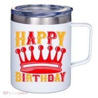 Happy Birthday 12oz Stainless Steel Coffee Mug thumb 0