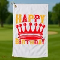 Happy Birthday Golf Towel thumb 1