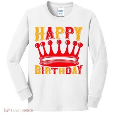 Happy Birthday Kids Long Sleeve Shirt