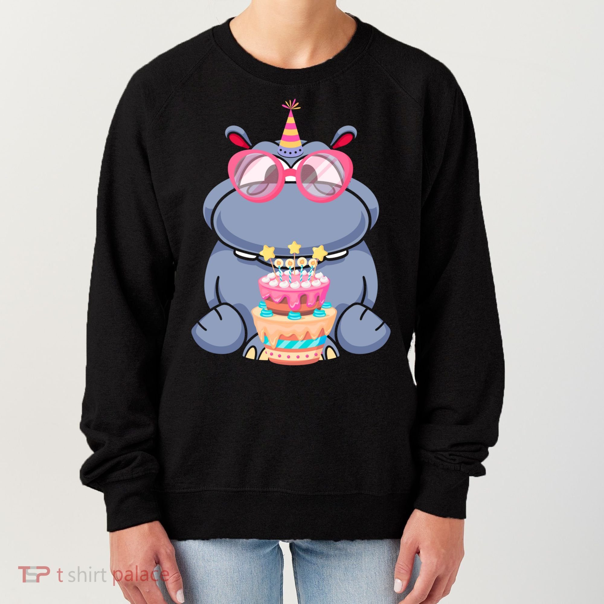 Hippopotamus Birthday Hippo Gift Women's Sweatshirt