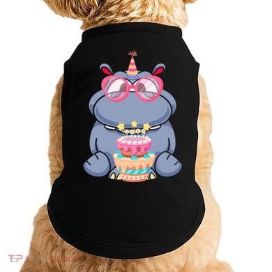 Hippopotamus Birthday Hippo Gift Doggie Tank