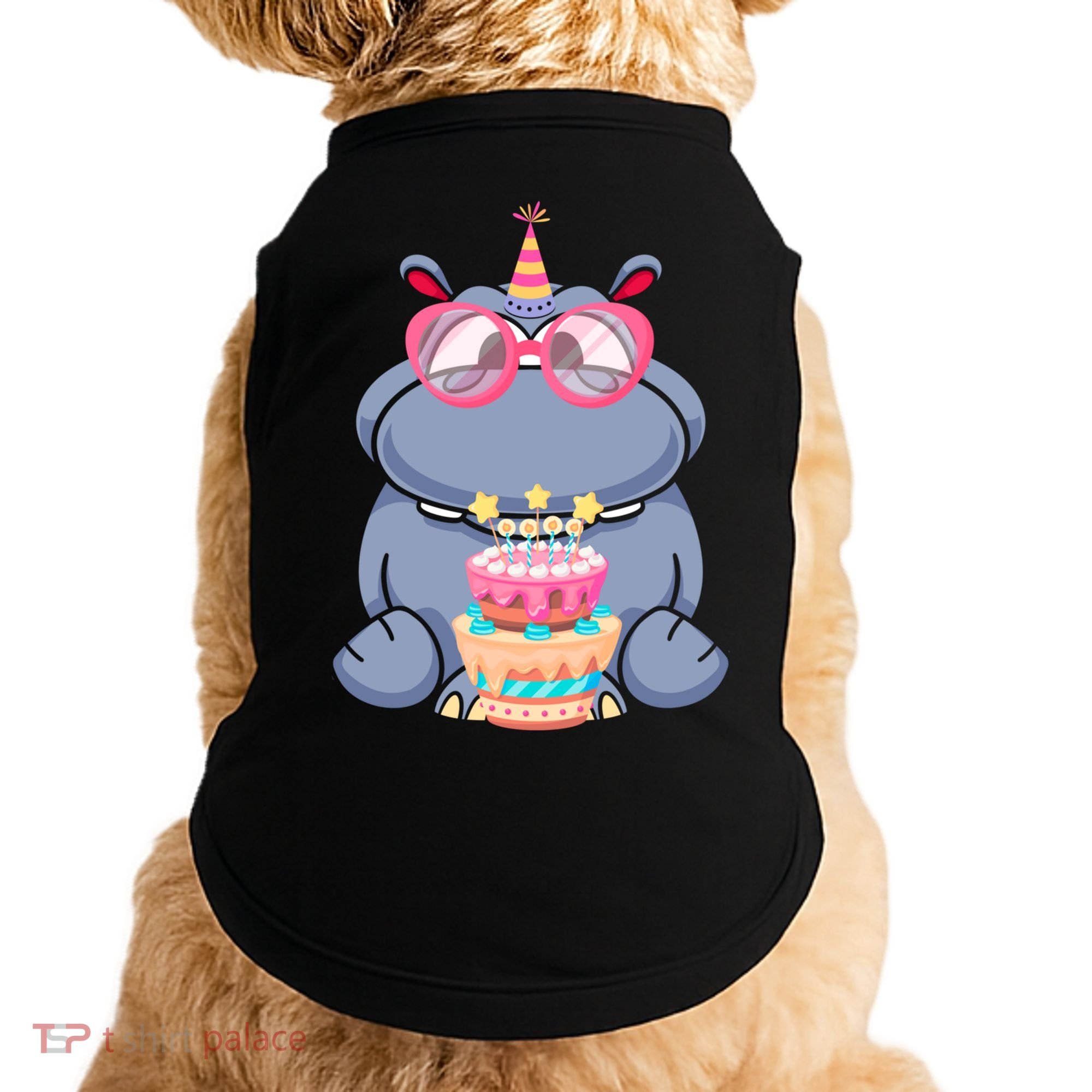 Hippopotamus Birthday Hippo Gift Doggie Tank