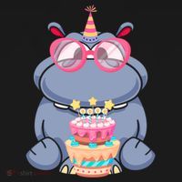 Hippopotamus Birthday Hippo Gift Women's Hoodie thumb 2