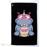 Hippopotamus Birthday Hippo Gift Golf Towel thumb 0