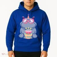 Hippopotamus Birthday Hippo Gift Hoodie thumb 2