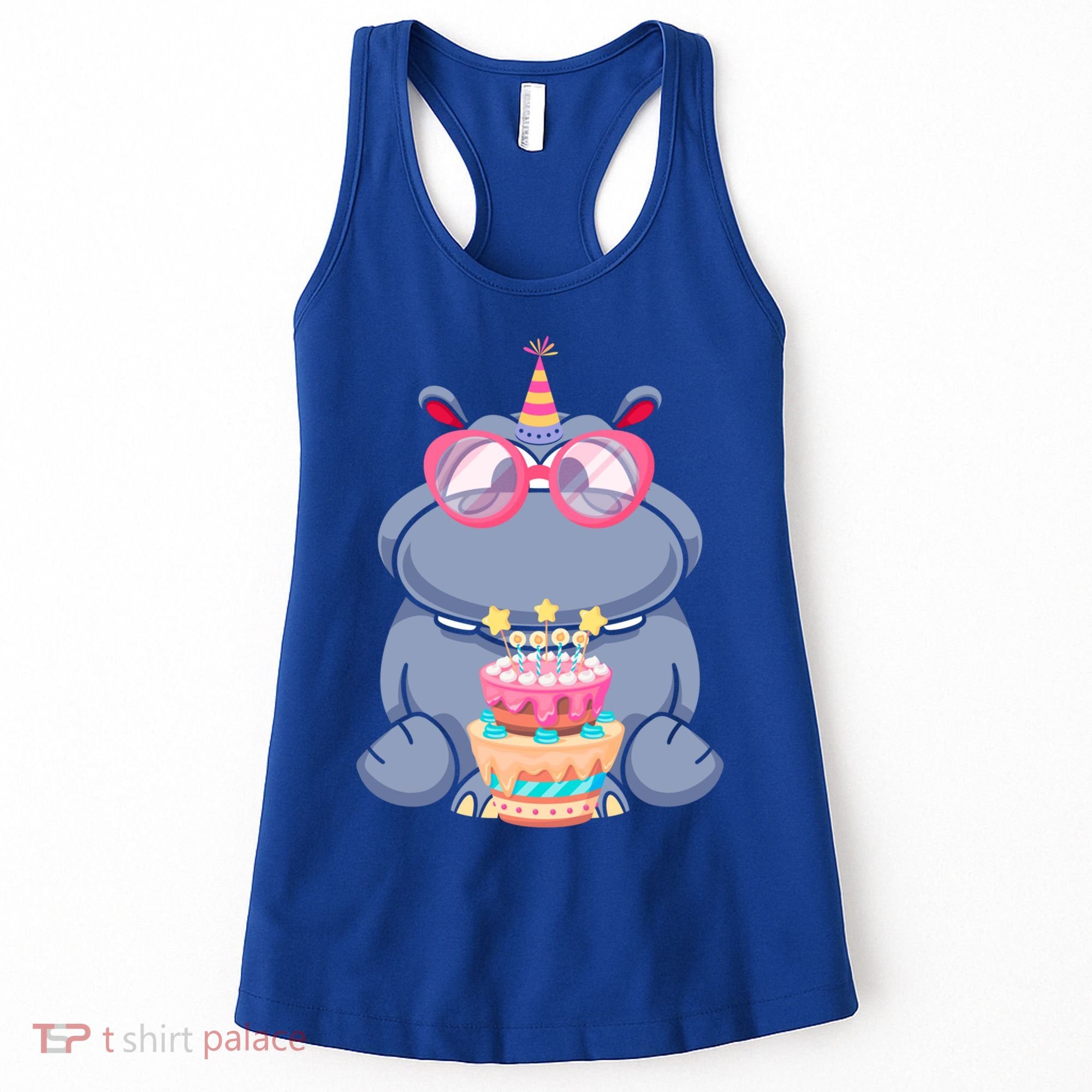 Hippopotamus Birthday Hippo Gift Women's Tank Top