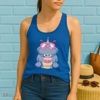 Hippopotamus Birthday Hippo Gift Women's Tank Top thumb 2