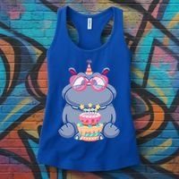 Hippopotamus Birthday Hippo Gift Women's Tank Top thumb 3