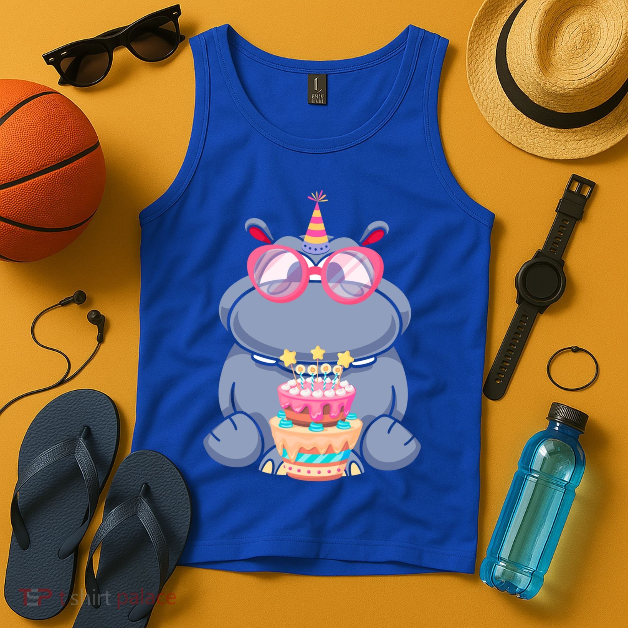 Hippopotamus Birthday Hippo Gift Tank Top