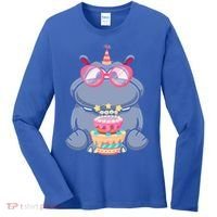Hippopotamus Birthday Hippo Gift Women's Long Sleeve Shirt thumb 0