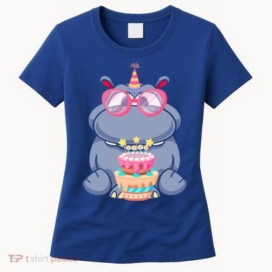Hippopotamus Birthday Hippo Gift Women's T-Shirt