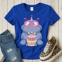 Hippopotamus Birthday Hippo Gift Women's T-Shirt thumb 3