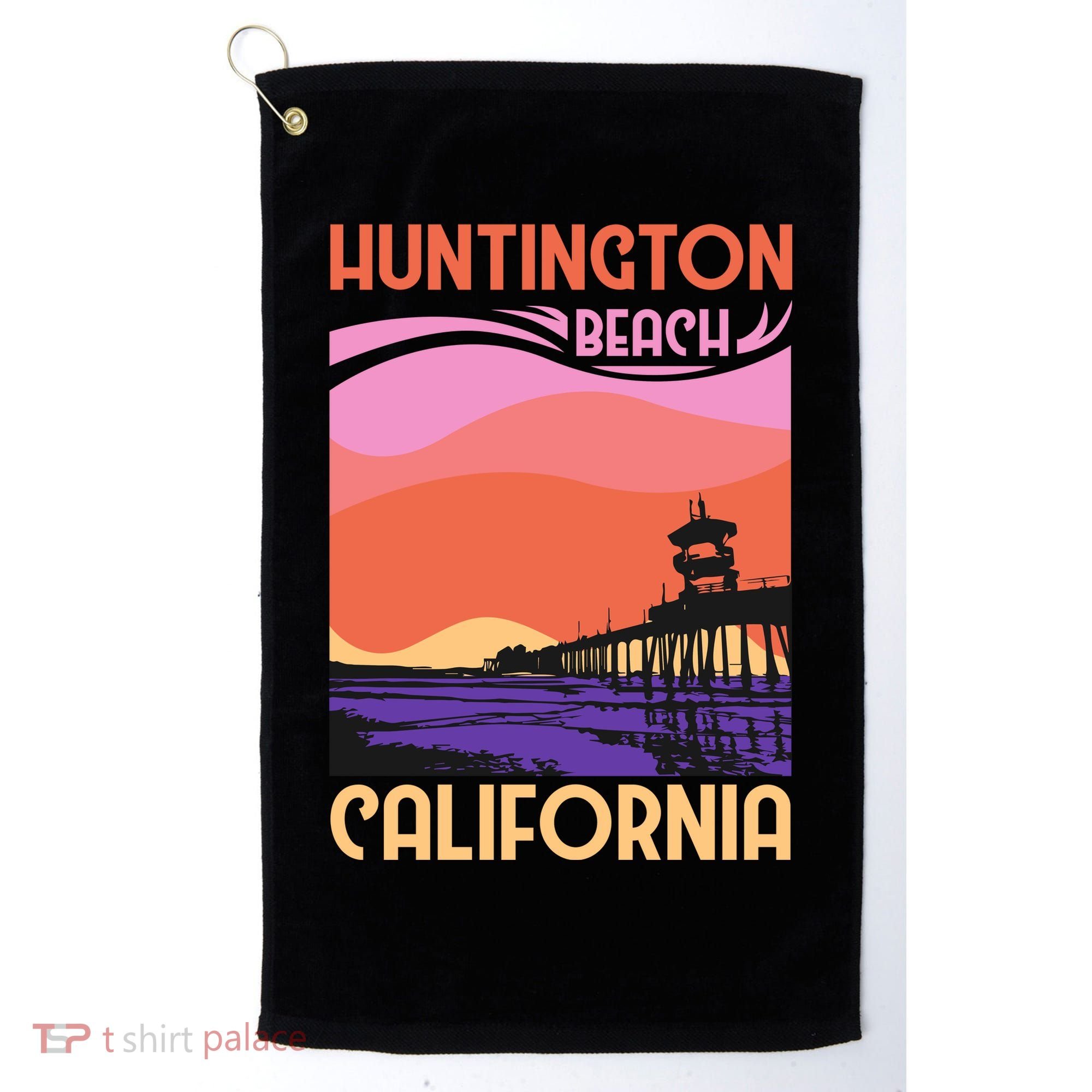 Huntington Beach Golf Towel