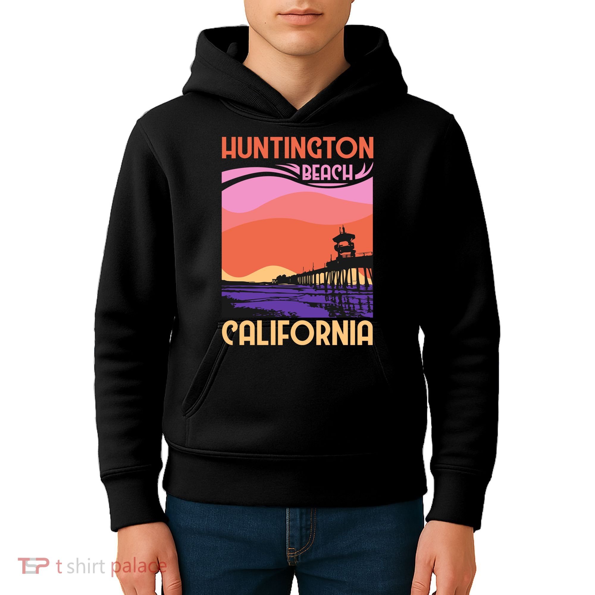 Huntington Beach Kids Hoodie