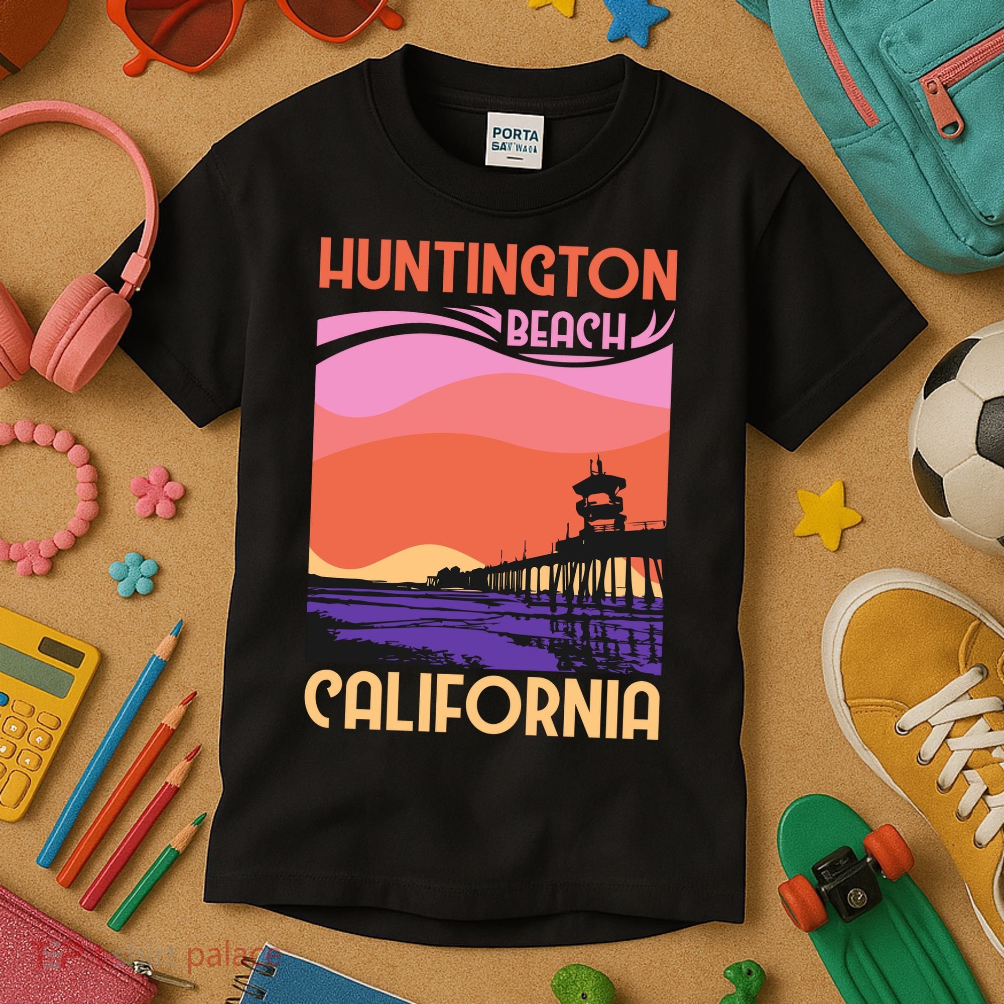 Huntington Beach Kids T-Shirt