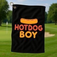 Hotdog Boy Hotdog Lover Gift Golf Towel thumb 1