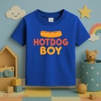 Hotdog Boy Hotdog Lover Gift Toddler T-Shirt thumb 3