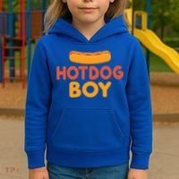 Hotdog Boy Hotdog Lover Gift Kids Hoodie thumb 3