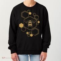 Honey Bee Hive Honeycomb Beekeeping Beekeeper Gift Women's Sweatshirt thumb 0