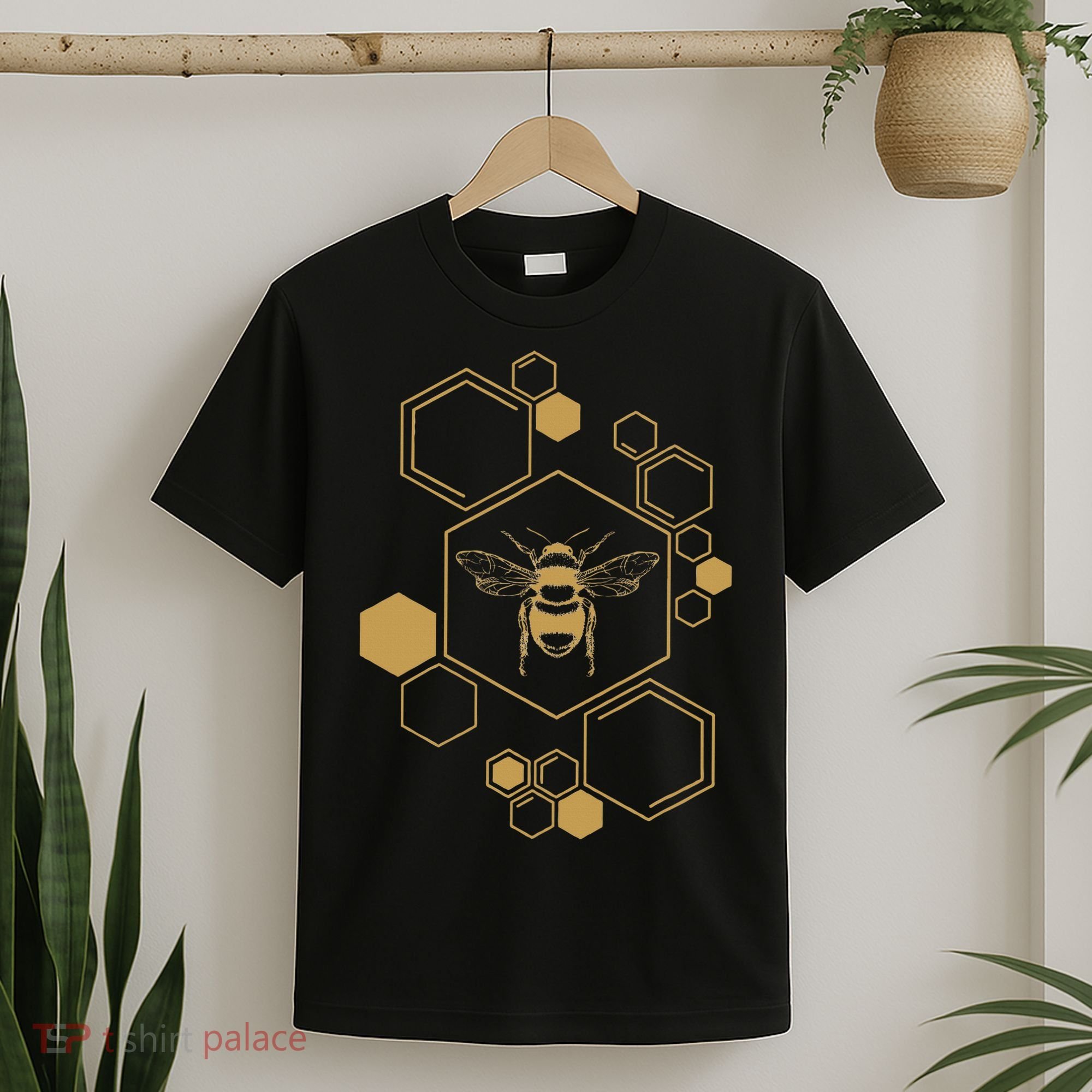 Honey Bee Hive Honeycomb Beekeeping Beekeeper Gift T-Shirt