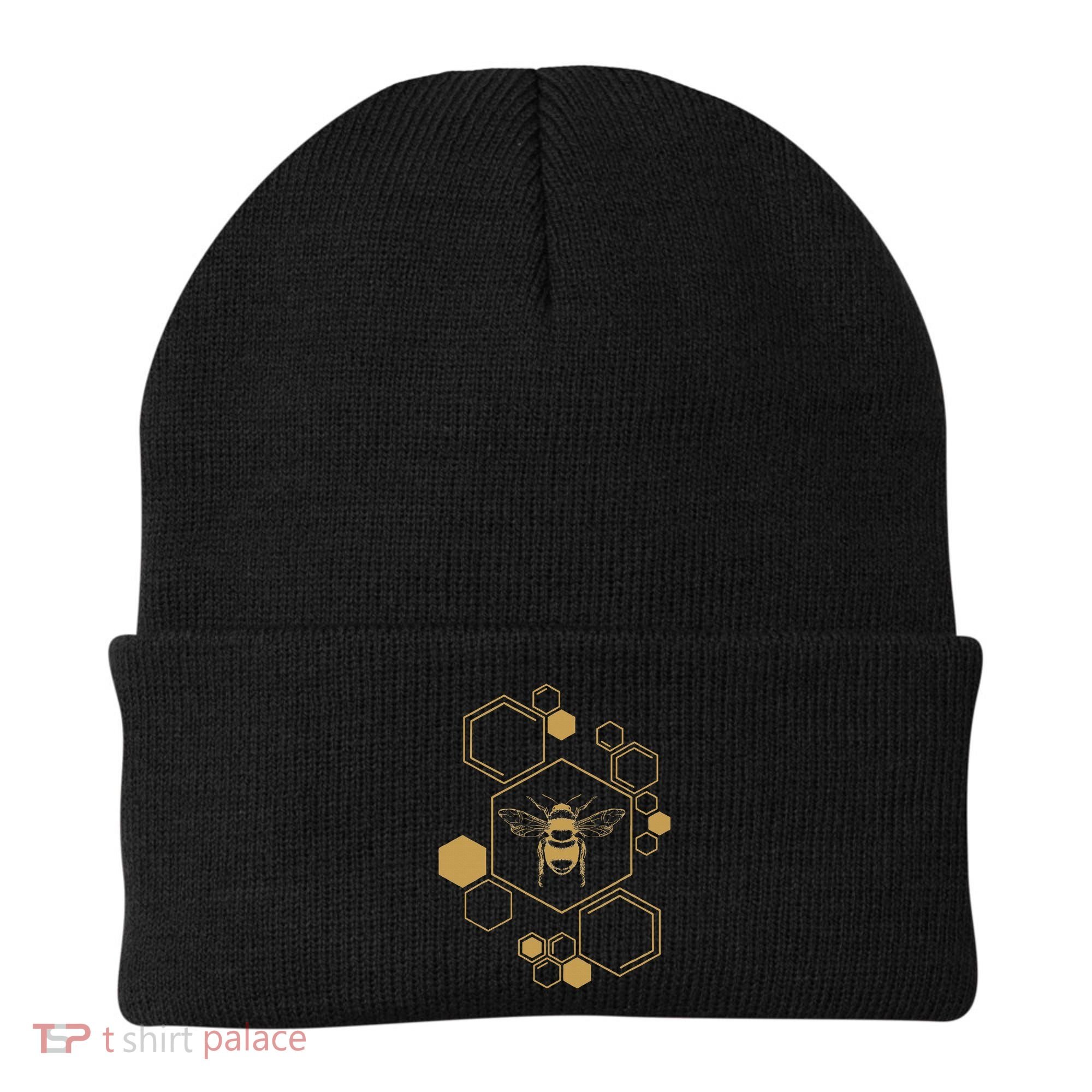 Honey Bee Hive Honeycomb Beekeeping Beekeeper Gift Beanie