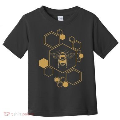 Honey Bee Hive Honeycomb Beekeeping Beekeeper Gift Toddler T-Shirt