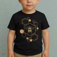 Honey Bee Hive Honeycomb Beekeeping Beekeeper Gift Toddler T-Shirt thumb 2