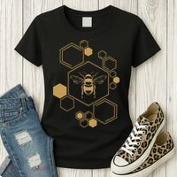 Honey Bee Hive Honeycomb Beekeeping Beekeeper Gift Women's T-Shirt thumb 3