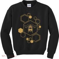 Honey Bee Hive Honeycomb Beekeeping Beekeeper Gift Kids Sweatshirt thumb 0