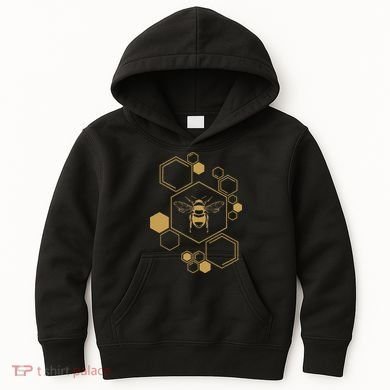 Honey Bee Hive Honeycomb Beekeeping Beekeeper Gift Kids Hoodie