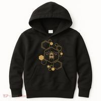 Honey Bee Hive Honeycomb Beekeeping Beekeeper Gift Kids Hoodie thumb 0